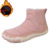 Women Snow Boots Winter Outdoor Work Shoes Men Waterproof Cotton Shoes Warm Fur Anti Slip Snow Boots Comfort Zipper Cotton Boots