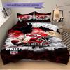 Set Biancheria da Letto con Casco da Football NFL Kansas City Chiefs e Pallone-Decorazione per la Casa-Perfetto per Camera da Letto, Camera degli Ospiti, Soggiorno, Hotel-Regalo Ideale pe