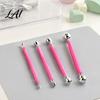 Pottery Modeling Tools 4Pcs Polymer Clay Sculpting Stick Set Shaping Tool with Stainless Steel Ball 4 Size DIY Fondant