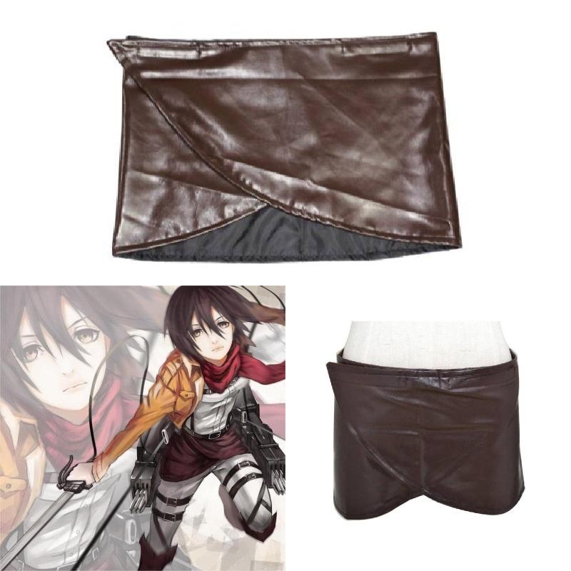 Attack On Titan Cosplay Skirt With Faux Leather Material