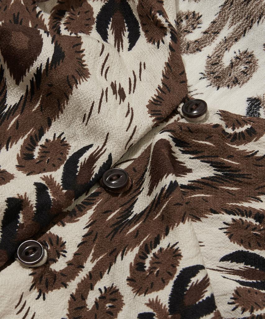 Penfield Ethnic V-Zone Frill Dress Brown_Fr3Ws64F
