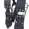 Handmade dark punk no-zipper men's and women's black chain tie birthday gift
