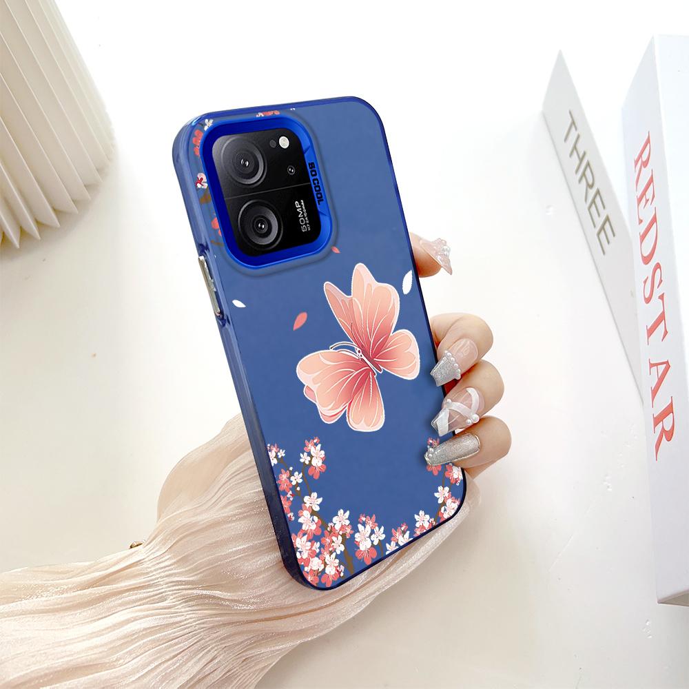 Custodia rigida antiurto anticaduta con motivo dipinto, argento colorato, doppia faccia, per telefono Xiaomi Redmi Poco