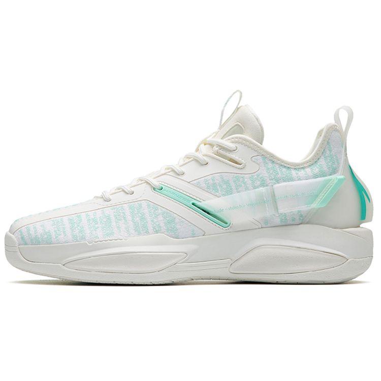Anta GH3 Men Low Top Basketball Shoes White Green 112231103-5 41