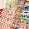 Retro 'Olden Days Story' Four-Leaf Clover Label Stickers for Journals and Collages