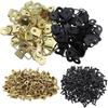 100 Pack Picture Hangers with Screws,Small Triangle Ring,D Rings for Clock, Decoration, Mirror, Paintings, Artwork Picture Frame