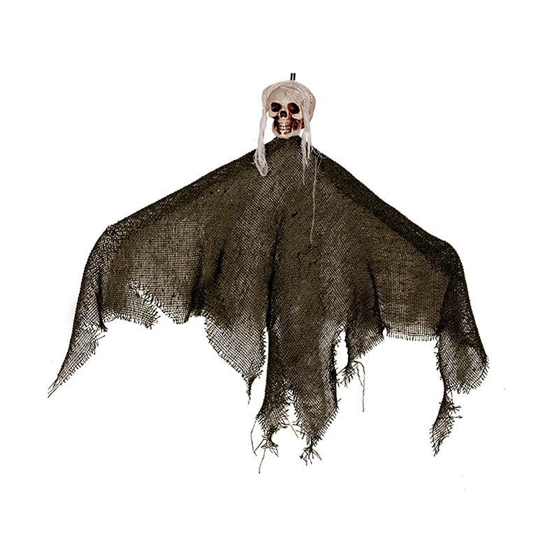 Halloween Creepy Skeleton Face Hanging Ghost Pendant Horror Skull Ghost Prop Party Supplies Haunted House Indoor Outdoor Decor