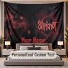 Custom Name Text Tapestry Slipknot Personalized Polyester Wall Tapestry For Bedroom And Room