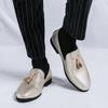 Flat Bottomed Men'S Loafers Classic British Gentleman Style Leisure Party Plus Size 38-46 Adult Nightclub Shoes Tassels New