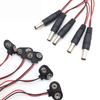 5Pcs T-Type I-Type 9V Battery Snap 15cm Lead Wire Connector Battery Clip Cap