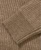 AGOD Hairy Ribbed Knit Cardigan [Camel]