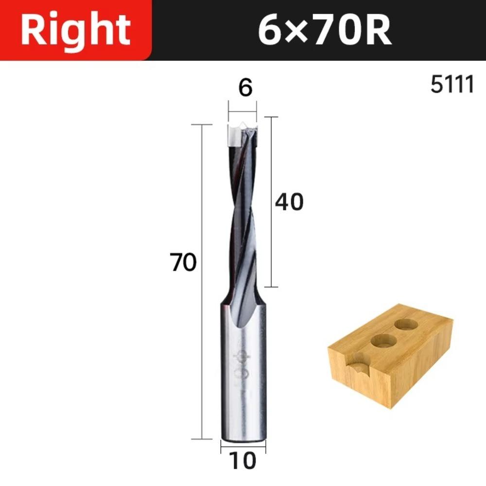 Neue 2-Schneiden-Bohrer 10mm Schaft Hartmetall-Fräser Links/Rechts Holzbearbeitungswerkzeuge Holzlegierung