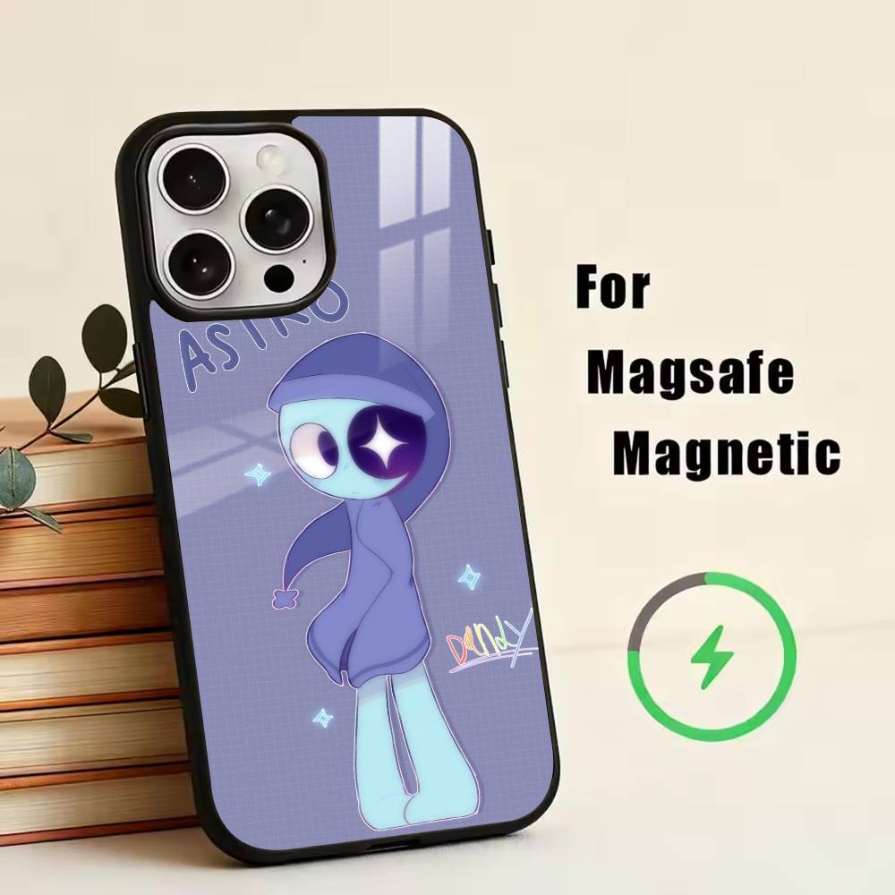Cute Sprunki  Phone Case For iPhone17,16,15,14,13,12,11 Plus,Pro Magnetic For Magsafe Wireless Charging
