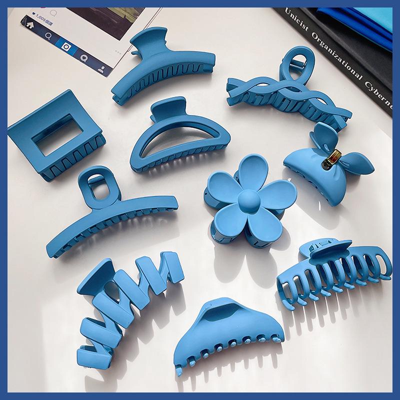 Autumn/Winter Milk Coffee Hair Claw Collection: Versatile Cutout Clips for Thick Hair