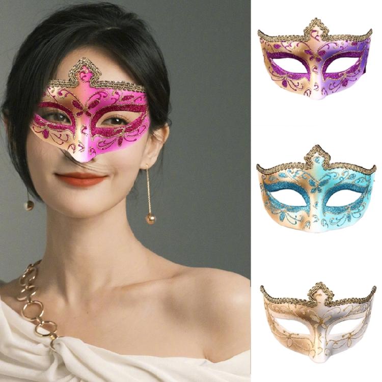Half Face Mask Halloween Mask Venetians Mask Masquerade Mask Antique Mask