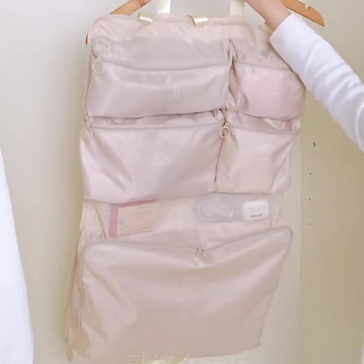 Suihe 7-in-1 Portable Organizer Bag for Clothes, Underwear, and Socks - Large Capacity Travel Storage Solution