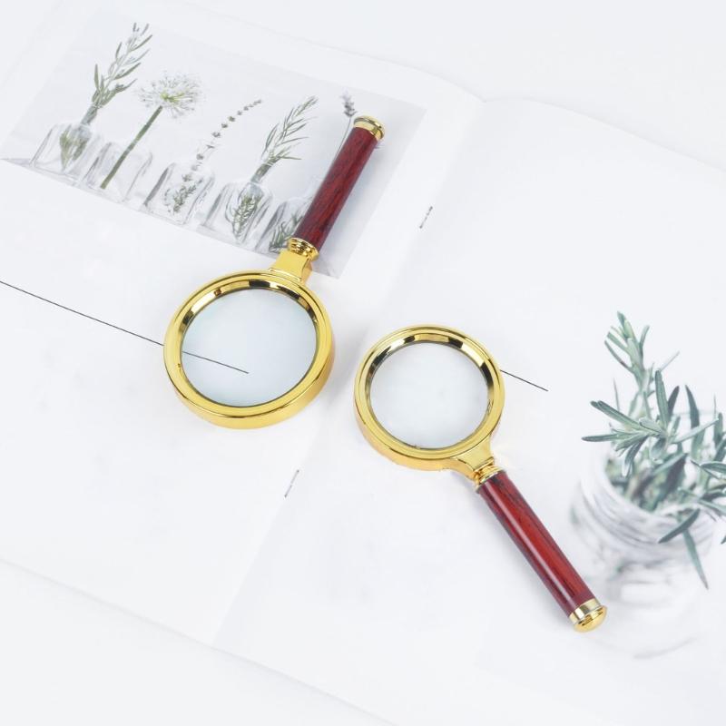 10X Handheld Magnifying Glass Shatterproof Reading Magnifier for Seniors and Kids,Non-Slip Handle Magnifier