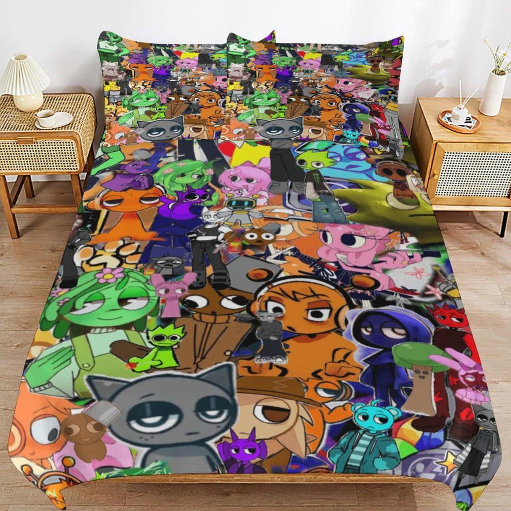 Game Rhythm Box Duvet Set Children And Adolescents Bedroom Decoration Bedding Three-Piece Set