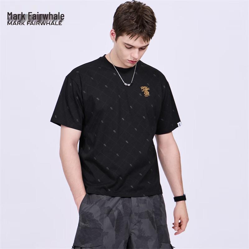 Mark Fairwhale Men s Trendy Print Antibacterial T-shirt 2XL