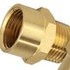 2PCS Brass G1/2 BSP Female To 1/2Inch NPT Male Thread Pipe Fitting Adapters