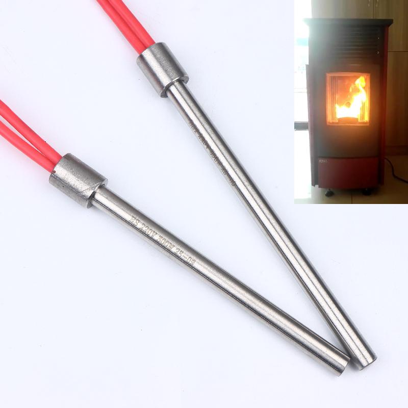 1Pcs Wood Pellet Stove Heating Tube Fireplace Grill Stove Part 140/150/170Mm 300W / 350W 220V Ignition Igniter Hot Rod