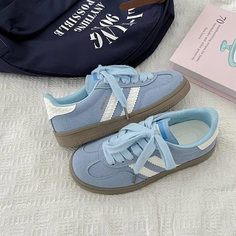 Women s shoes autumn soft sole breathable casual soft sole lace-up women s sports flat shoes 35