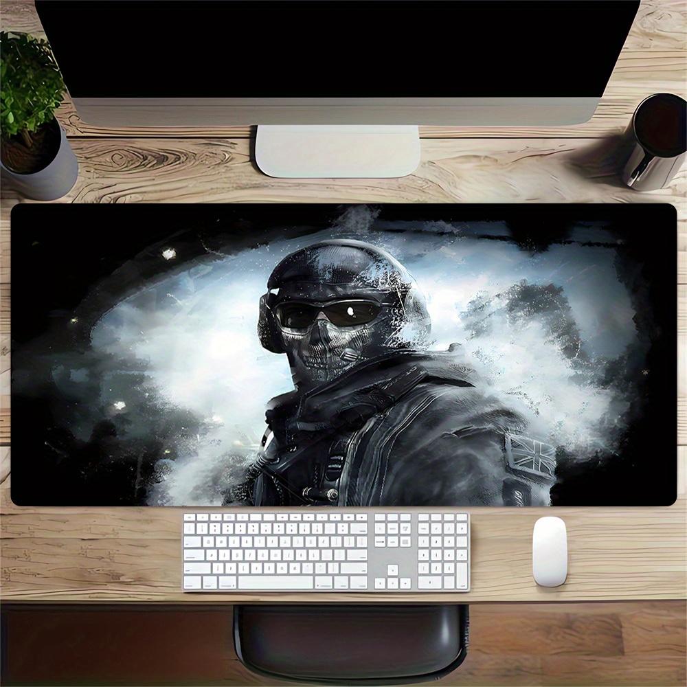 1pc Large Gaming Mouse Pad, UV Reactive Non-Slip Desk Mat, Washable PolyesterSoldier, Stealth, MaskedComputer Pad with Vibrant Game Machine
