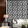 Greek Key Lattice Modern Geometric Wallpaper El Study Background Wall PVC Bathroom Waterproof Wallpaper Pegatinas De Pared