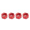 4Pcs Aluminum 7mm Hex Wheel Hubs Adapter Hex Hub Coupler for FMS FCX24 1/24 RC Car RC Car Upgrades
