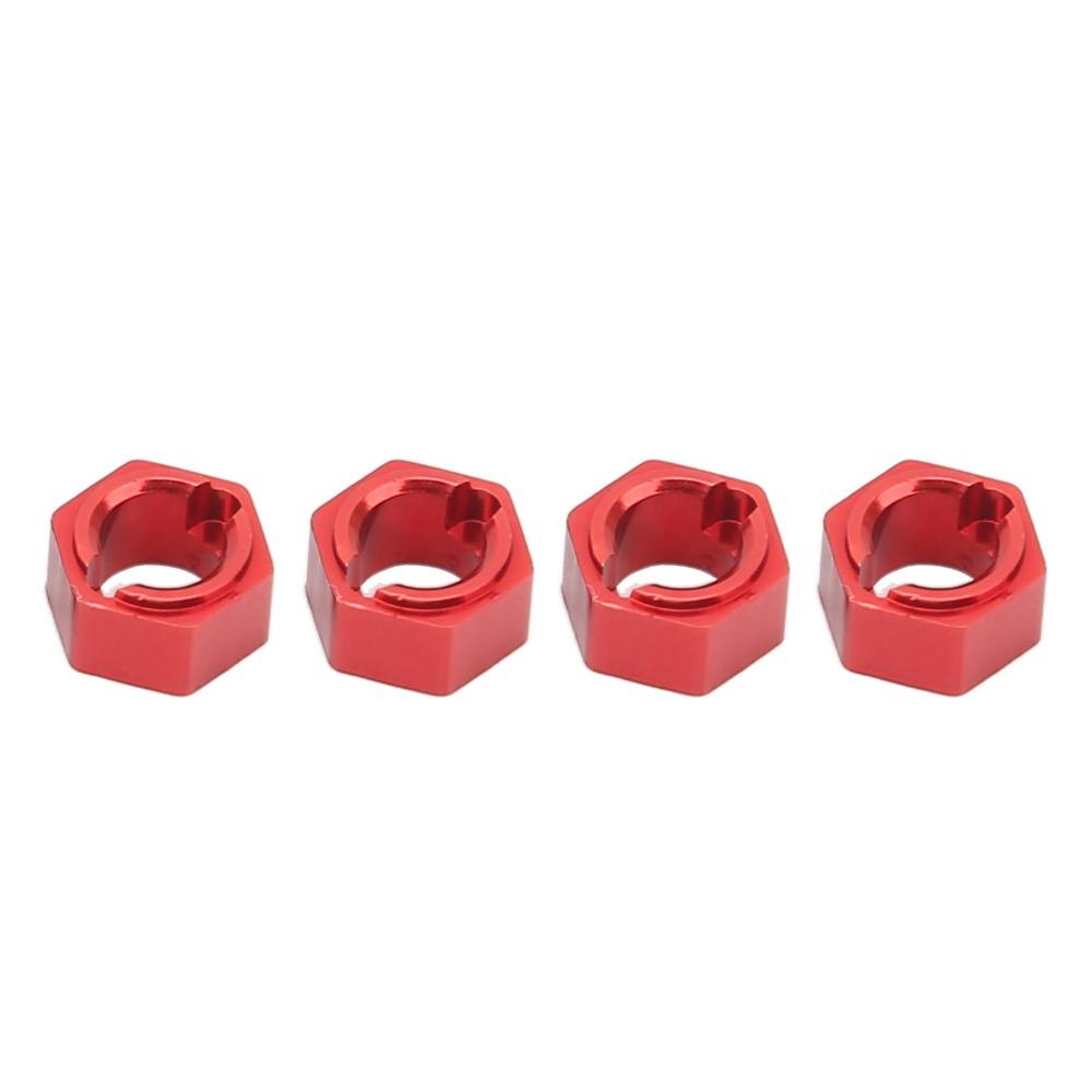 4Pcs Aluminum 7mm Hex Wheel Hubs Adapter Hex Hub Coupler for FMS FCX24 1/24 RC Car RC Car Upgrades