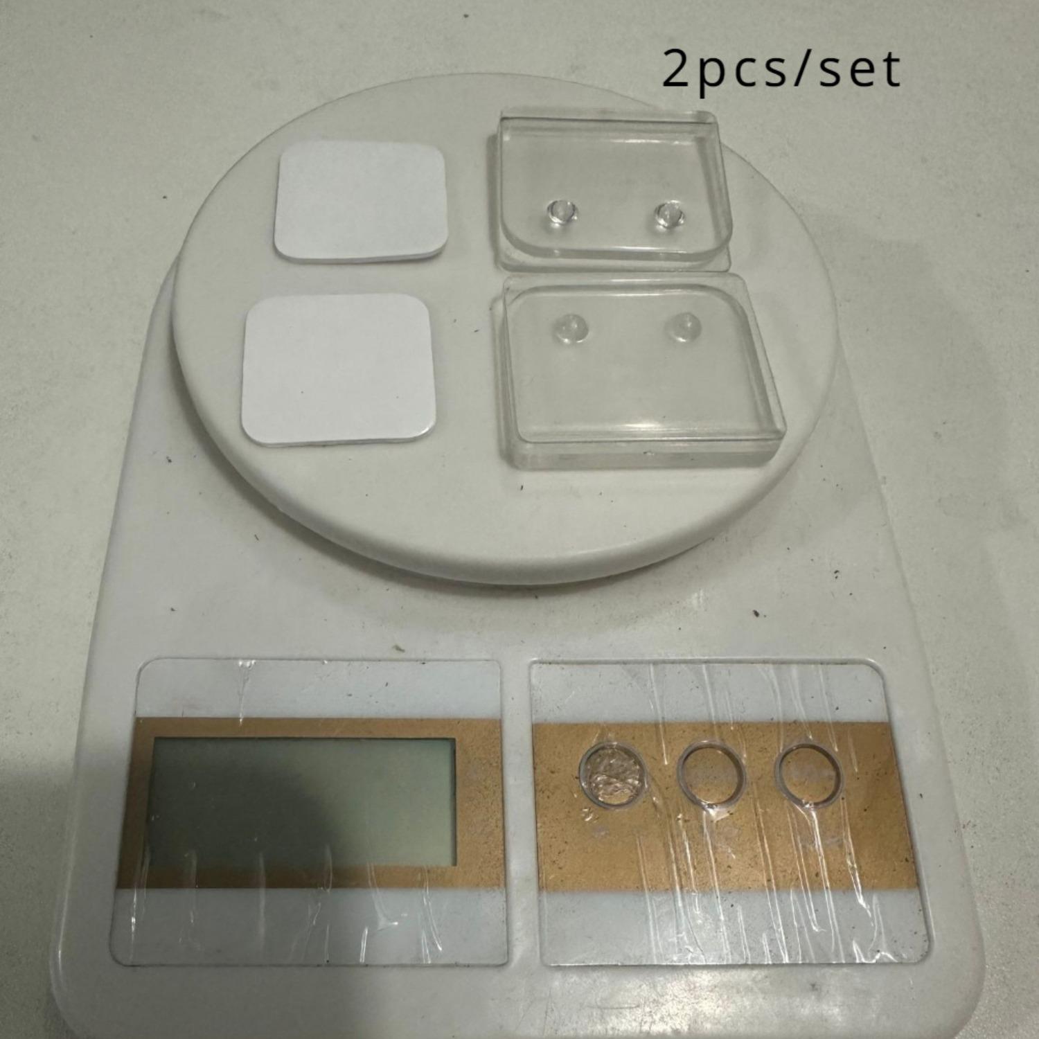 

2 шт. Самоклеящиеся зажимы для душевой занавески - Защита от брызг, многофункциональные пластиковые аксессуары для ванной комнаты Transparent