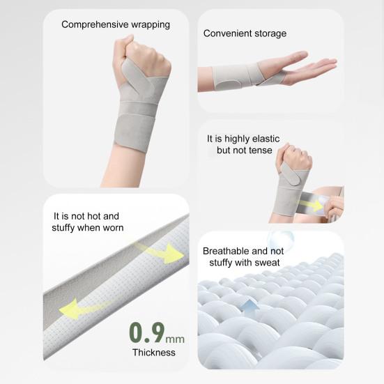 Wrist Brace Compression Wrist Support Elastic Wrist Wrap Strap for Carpal Tunnel Arthritis Tendonitis Sprains Wrist Pain