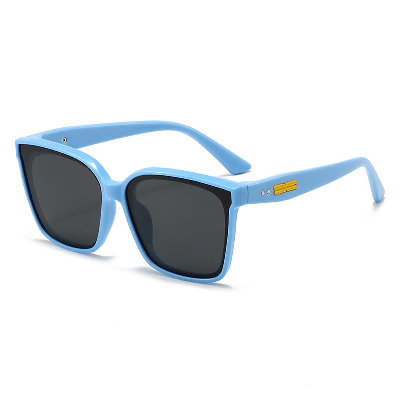 New Large Frame UV Sunshade Silicone Childrens Trendy Sunglasses Fashion Personality 23040