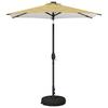 Garden Umbrella with LED Lights and Base 230 X 230 Cm