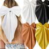 4Pcs Hair Bows Clips For Women, Black Bow White Bow Pink Bows Bow Hair Clips For Women Ribbons Bow Barrettes Satin Hair Bows Long Tail Clips