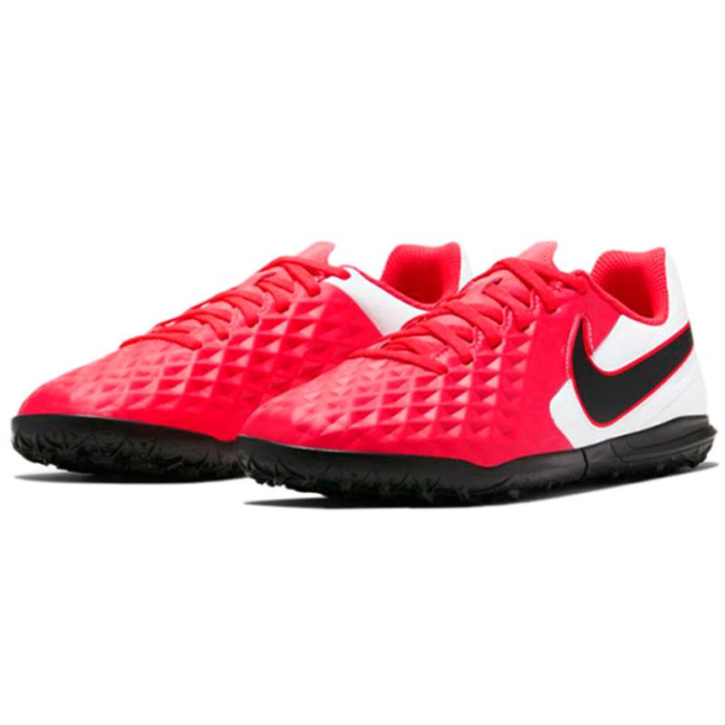 Nike JR LEGEND 8 Club TF Turf LASER CRIMSON 'White Red' Sneakers AT5883-606