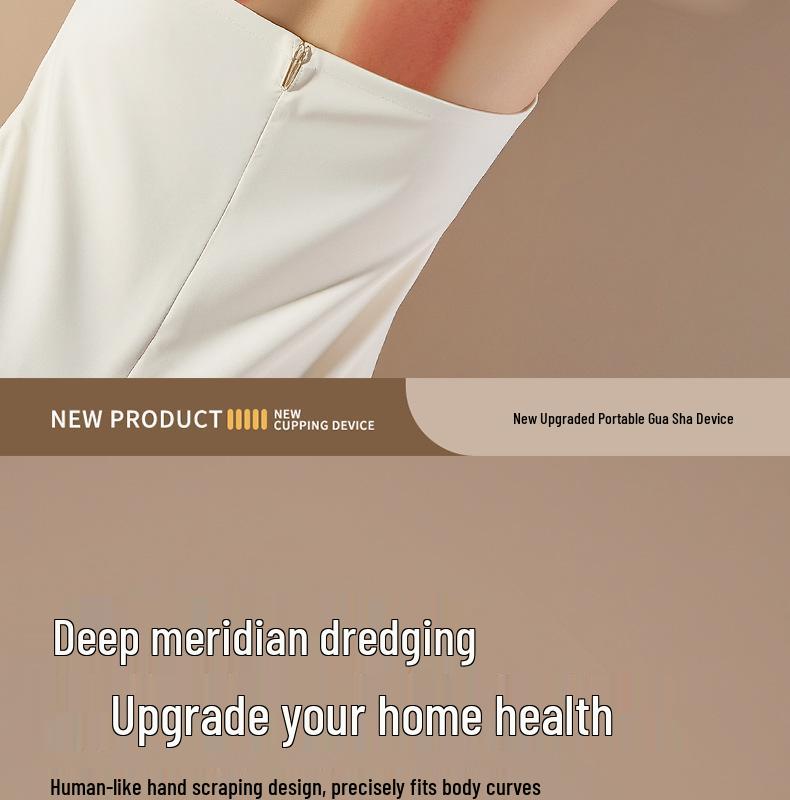 Smart Electric Gua Sha & Cupping Massager with Meridian Brush