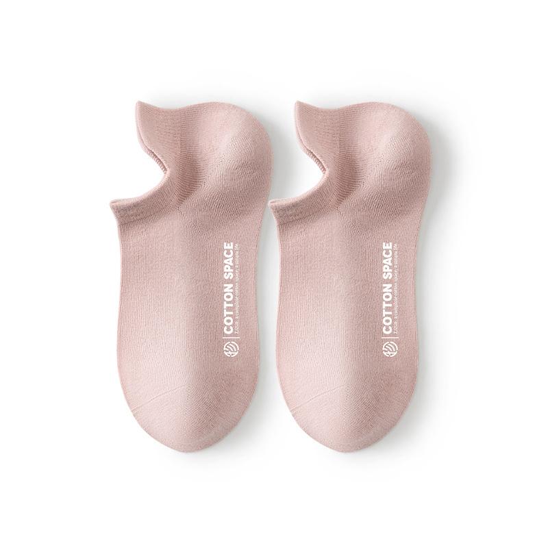

Женские весенне-летние тонкие дезодорирующие носки, впитывающие пот, против натирания, короткие носки-лодочки 1 pair светло-розовый