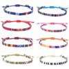 Bohemia Colorful Woven Anklets Bracelet Summer Adjustable Rope Braided Anklets Handmade Fabric Bangles for Men Women Children