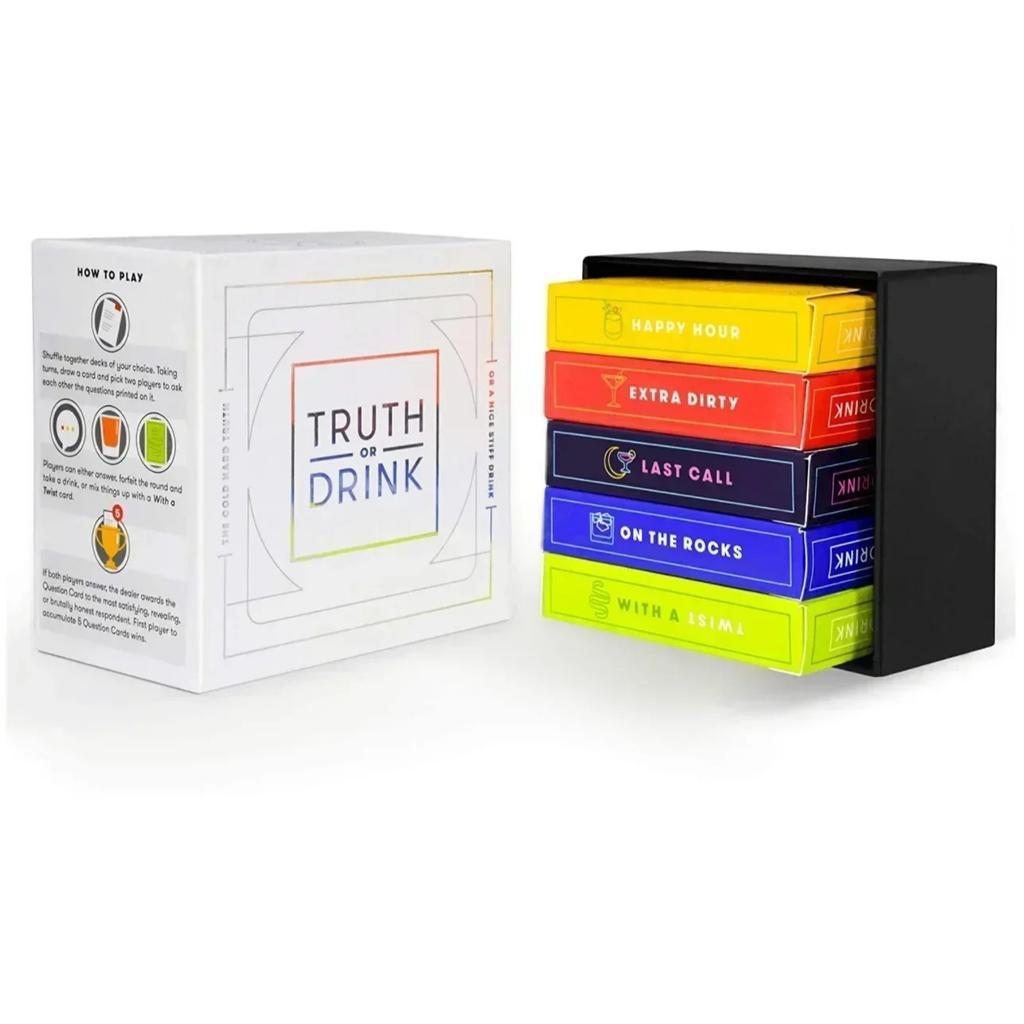Truth or Drink English Board Games Drinking Card Friends Party Board Game