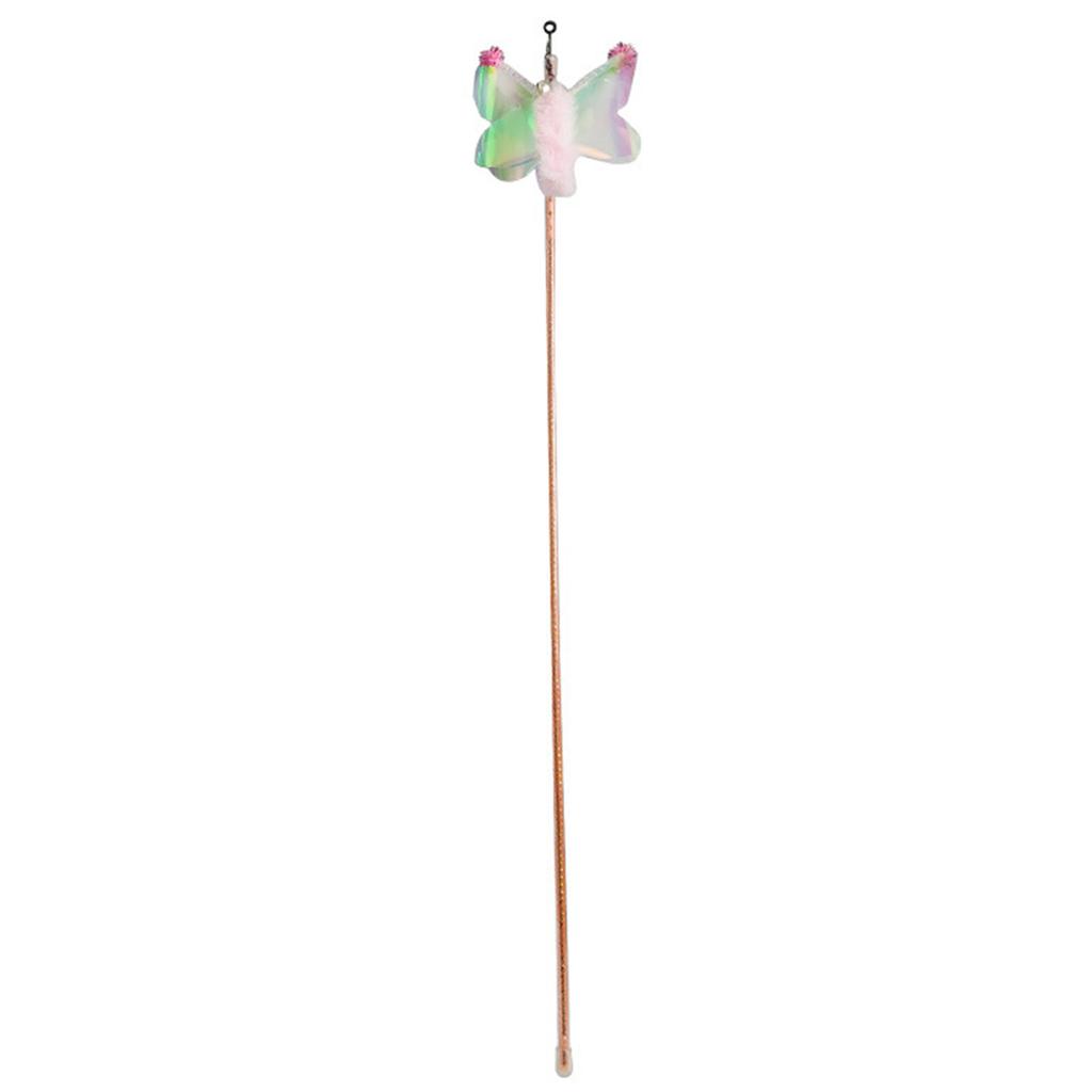 Cat Teasing Stick Telescopic Boredom Relief Interactive Attractive Kitten Teaser Wand for Indoor