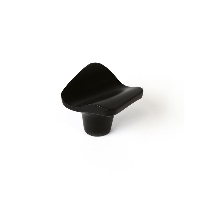 Boutons de meuble - Blanc - Zamak - Modèle Moderne - Lot de 4 - Vis fournies