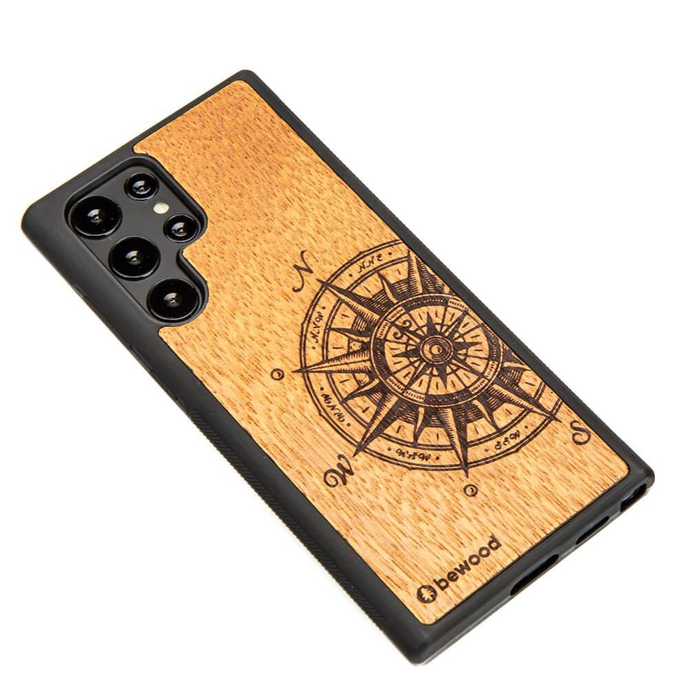 Wooden Case for Samsung Galaxy S22 Ultra traveler merbau