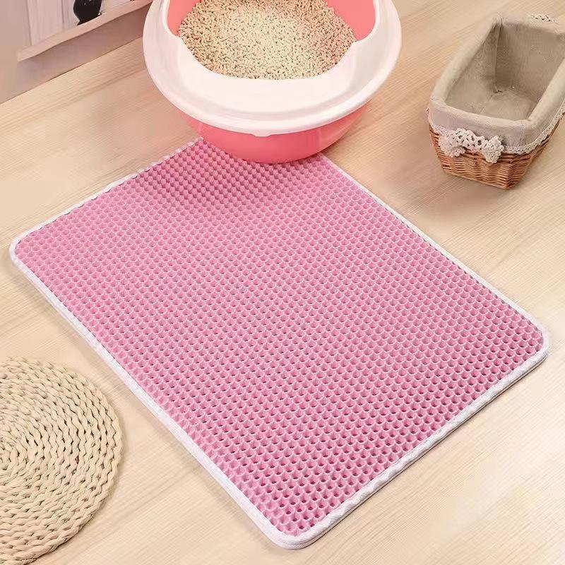 Extra Large Double Layer Cat Litter Mat with Anti-Splash and Leak Control