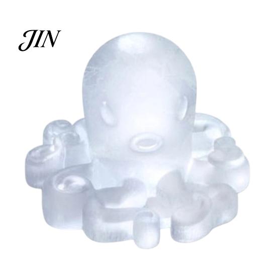 4 Grid Ice Cube Maker Octopus Tray Mold, Maker, Food Grade Four-piece Mold Soft TPR Easy Release for Jelly Chocolate Drinks And Cocktails