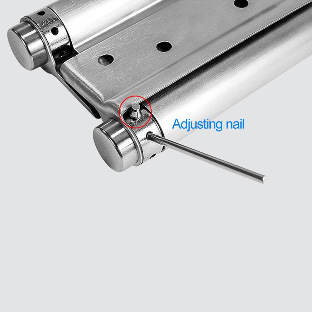 Silver Stainless Steel Two Way Door Hinge Rust Proof and Smooth Movement