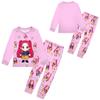 Children's Fashion Suit Skirt Round Neck Long Sleeve Top Pants