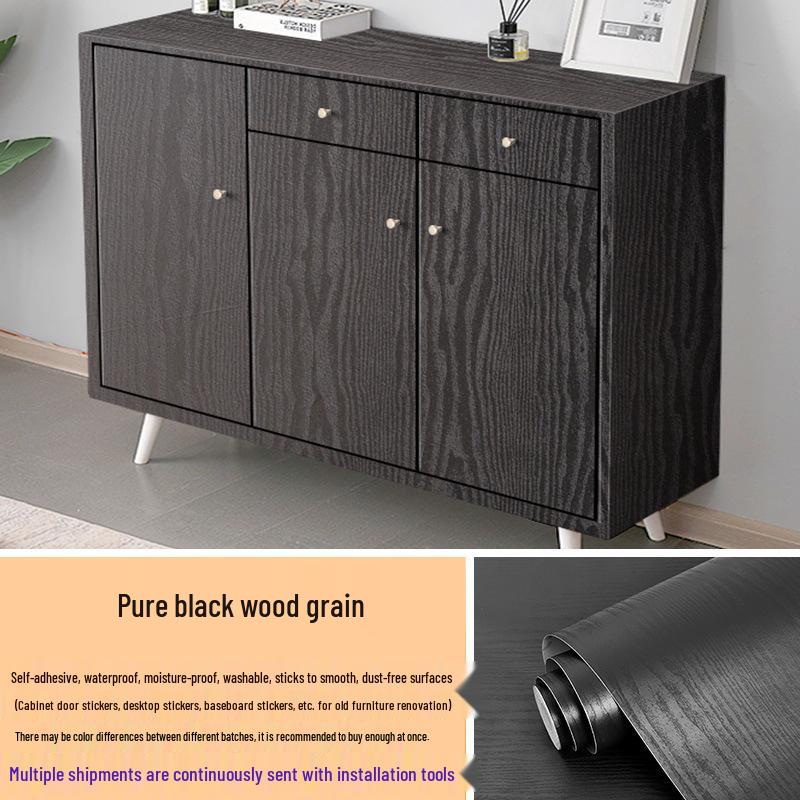 Selbstklebende Tapete mit Massivholzmaserung für Möbel- und Schrankrenovierung