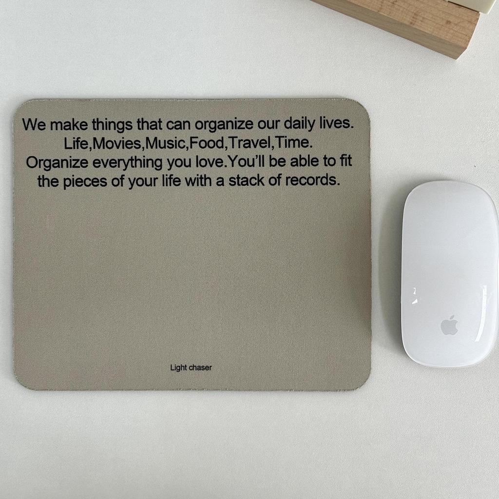 Chasing Light Series Mouse Pad: Portable Creative Cartoon Desk Pad for Student Dorm Rooms