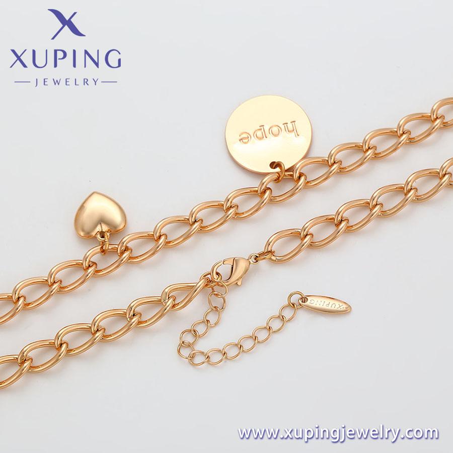 A00733995 XUPING Jewelry 18K Gold Color Fashion Pendant Trendy Minimalist Women Heart Necklace Jewelry